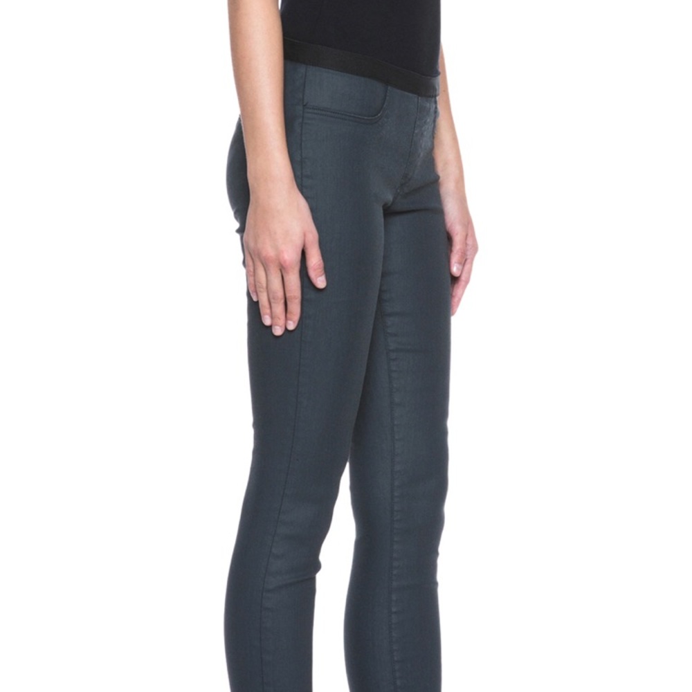 HELMUT Waxy Black/Grey Wash Coated Jean Legging